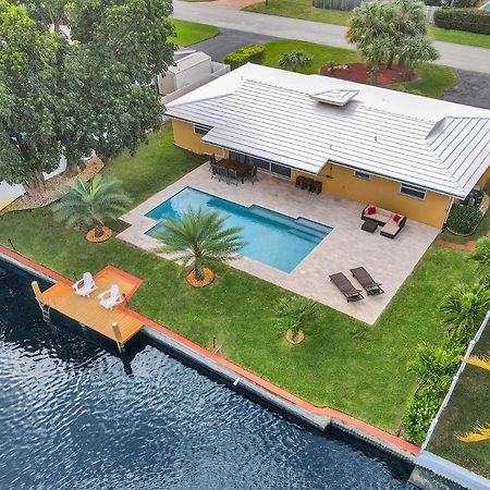 New! Waterfront Heated Pool & Jacuzzi 2 Mi To Beach - Fishing Pier Relaxing Spa & Hammock Fort Lauderdale Dış mekan fotoğraf
