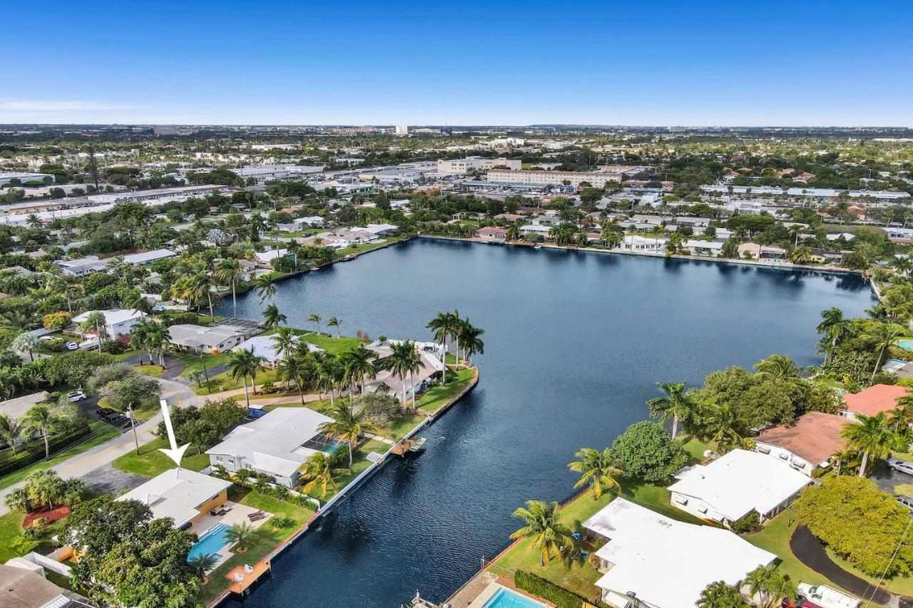 New! Waterfront Heated Pool & Jacuzzi 2 Mi To Beach - Fishing Pier Relaxing Spa & Hammock Fort Lauderdale Dış mekan fotoğraf