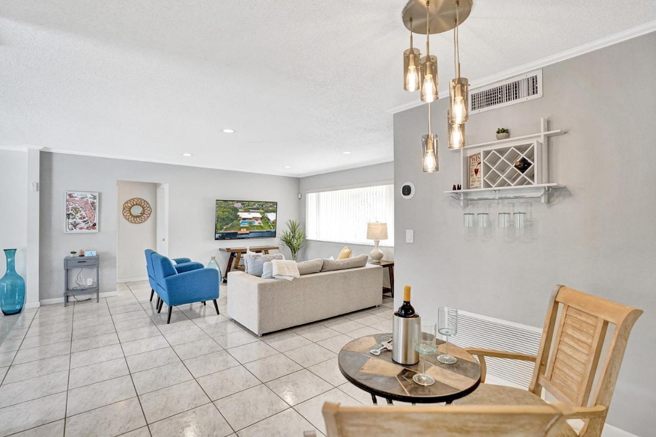 New! Waterfront Heated Pool & Jacuzzi 2 Mi To Beach - Fishing Pier Relaxing Spa & Hammock Fort Lauderdale Dış mekan fotoğraf