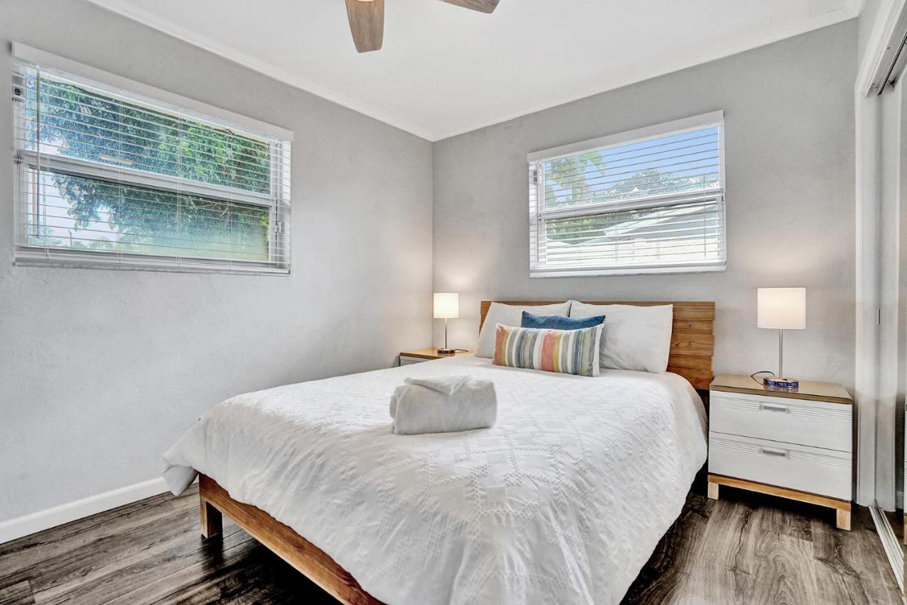 New! Waterfront Heated Pool & Jacuzzi 2 Mi To Beach - Fishing Pier Relaxing Spa & Hammock Fort Lauderdale Dış mekan fotoğraf