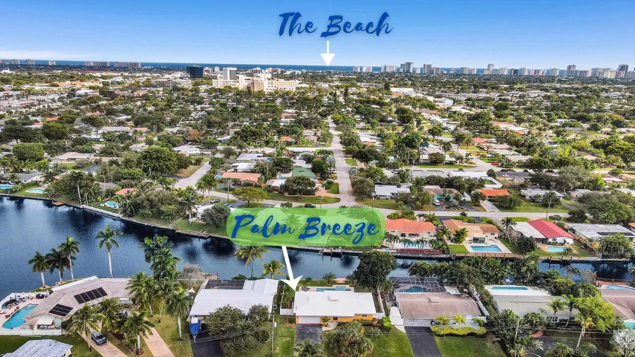 New! Waterfront Heated Pool & Jacuzzi 2 Mi To Beach - Fishing Pier Relaxing Spa & Hammock Fort Lauderdale Dış mekan fotoğraf