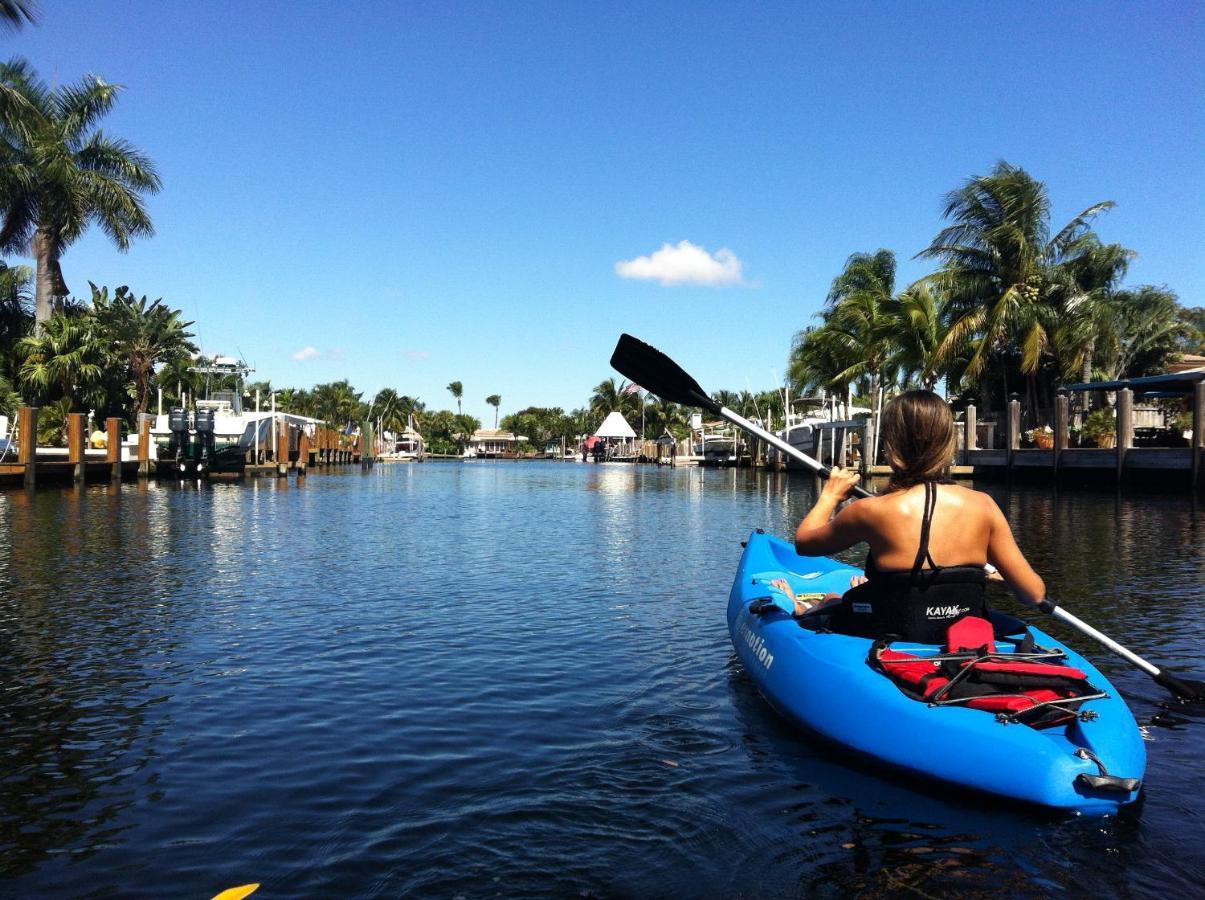New! Waterfront Heated Pool & Jacuzzi 2 Mi To Beach - Fishing Pier Relaxing Spa & Hammock Fort Lauderdale Dış mekan fotoğraf