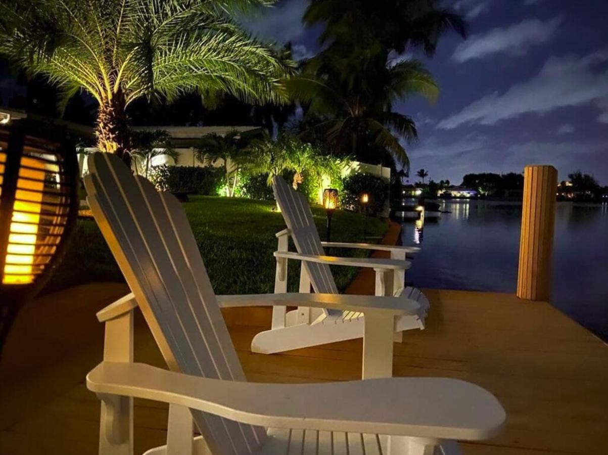 New! Waterfront Heated Pool & Jacuzzi 2 Mi To Beach - Fishing Pier Relaxing Spa & Hammock Fort Lauderdale Dış mekan fotoğraf